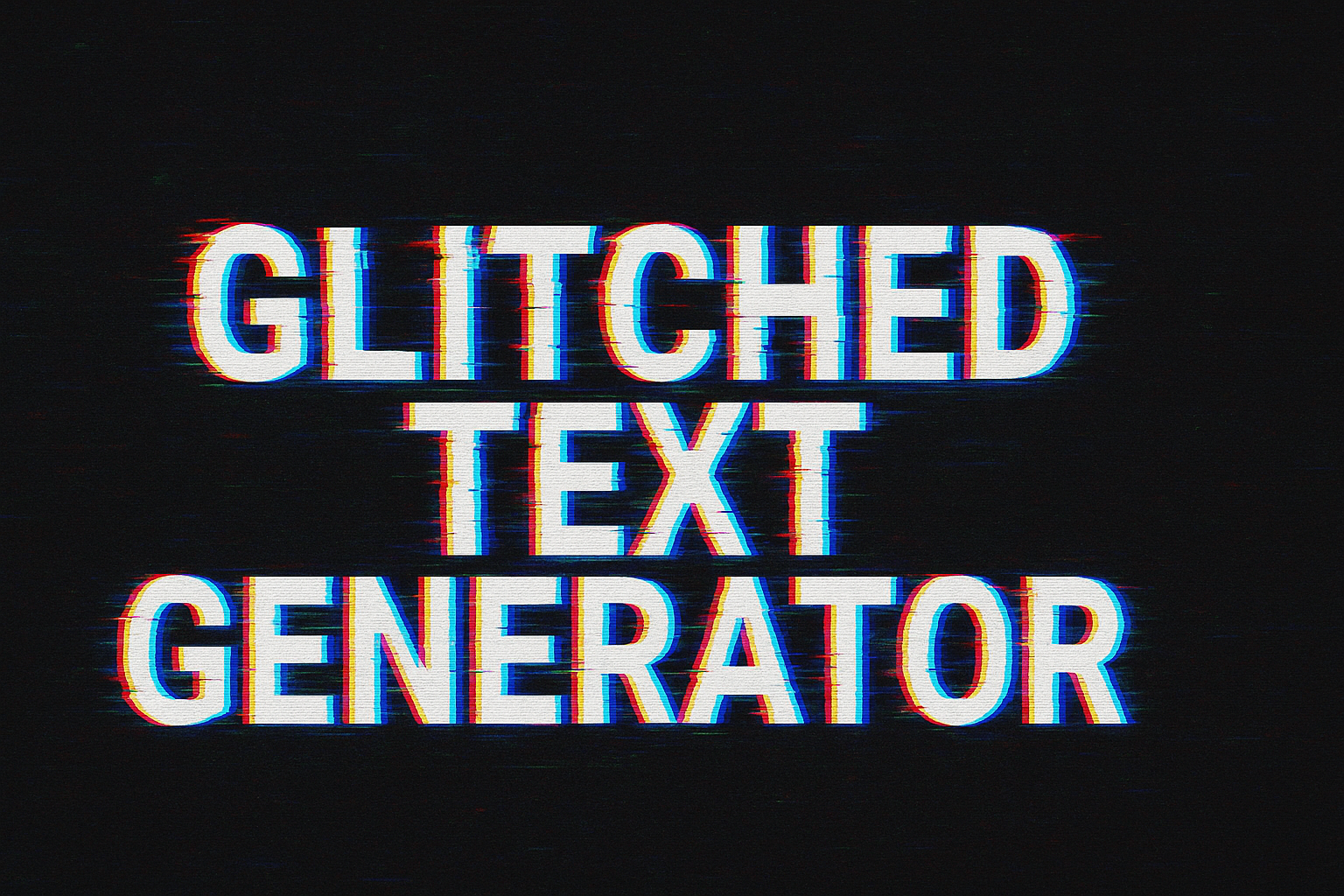 glitched text generator