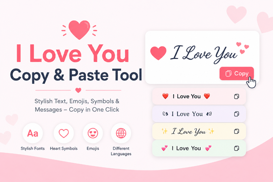 i love you copy and paste