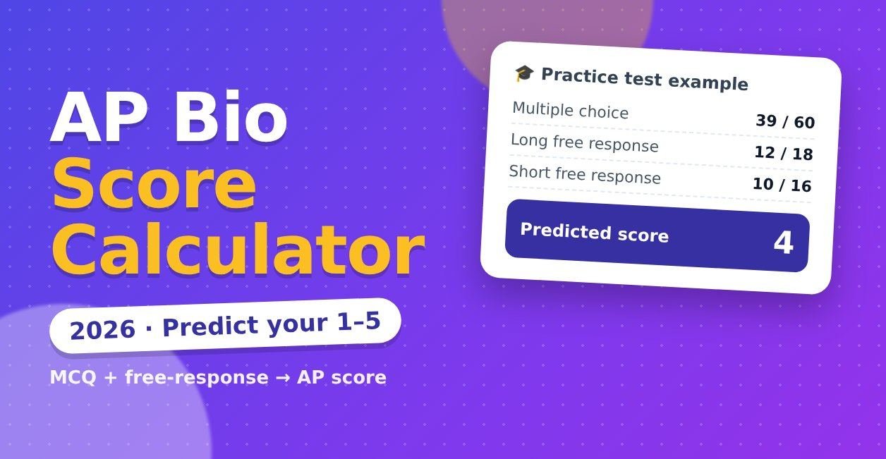 ap bio score calculator