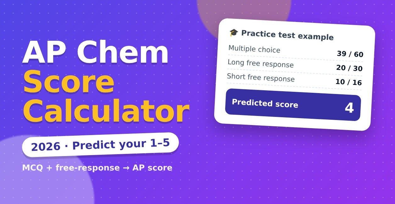 ap chem score calculator