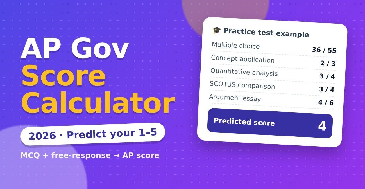 ap gov score calculator
