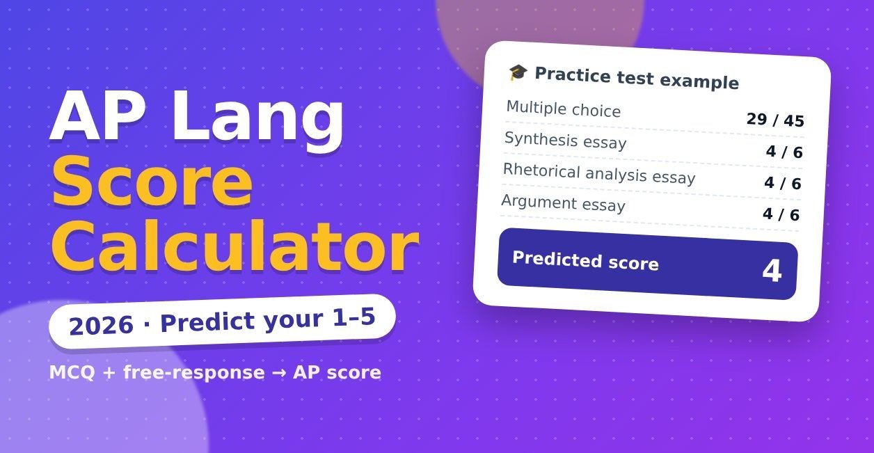 ap lang score calculator