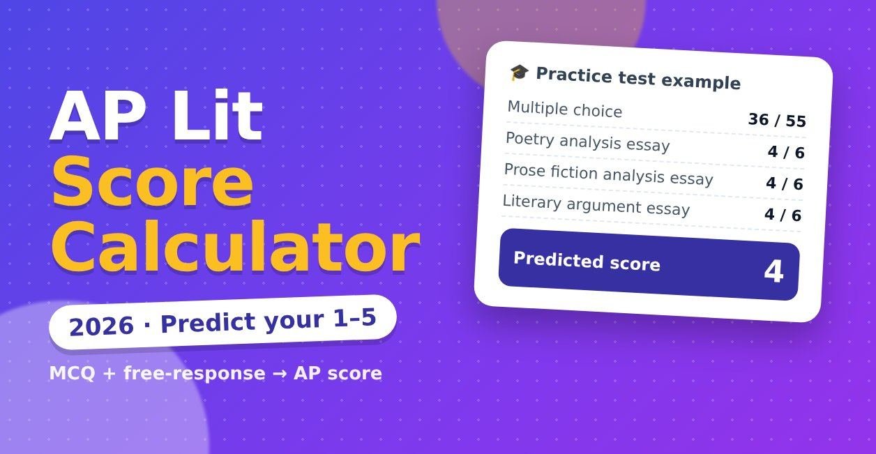 ap lit score calculator