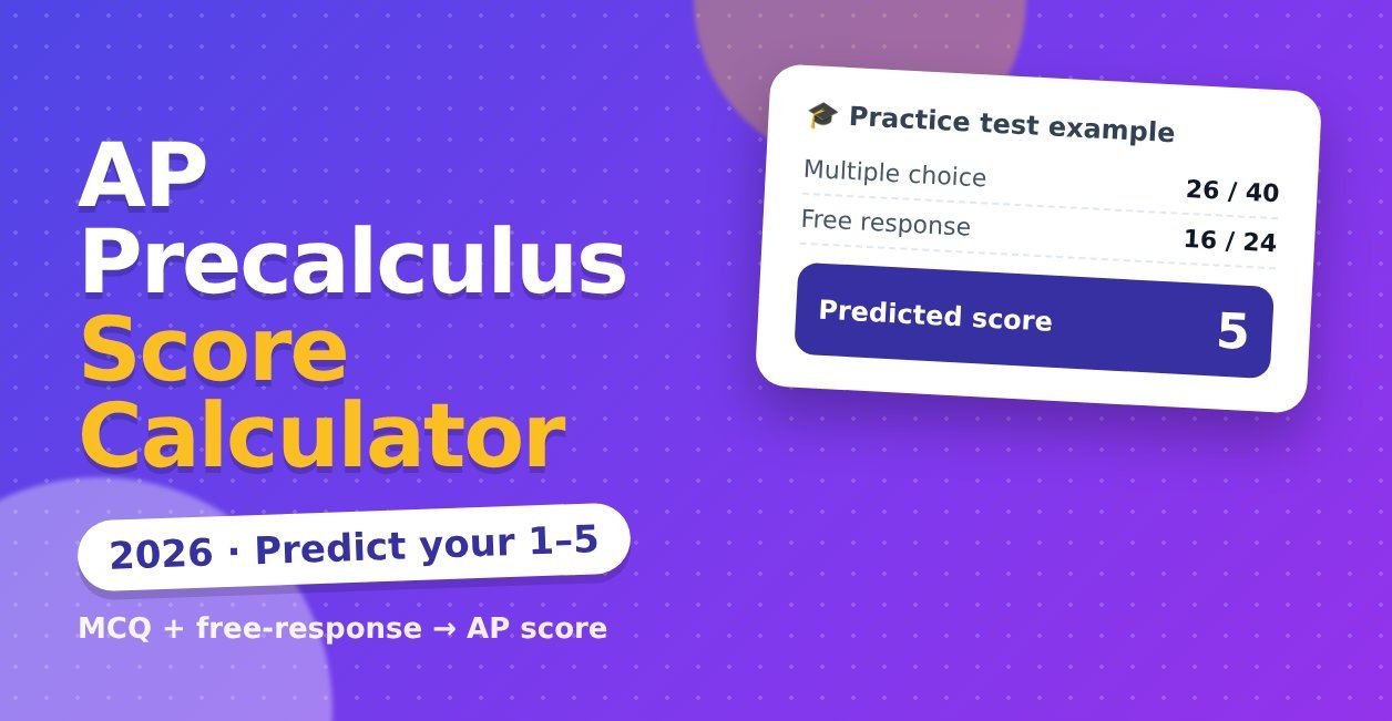 ap precalculus score calculator