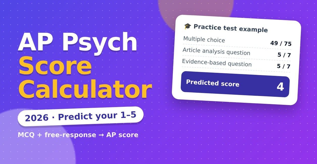 ap psych score calculator