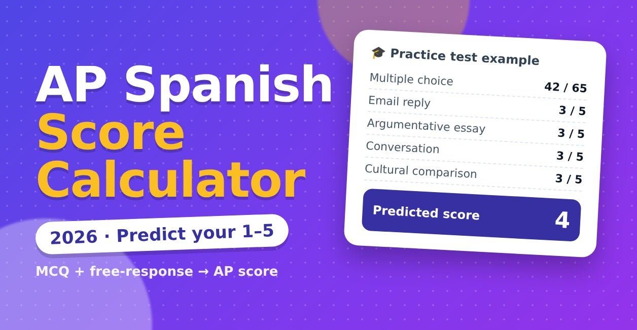 ap spanish score calculator