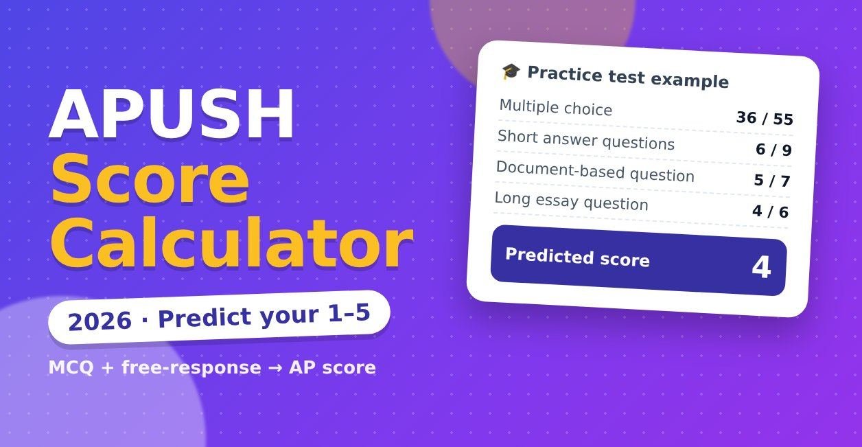apush score calculator