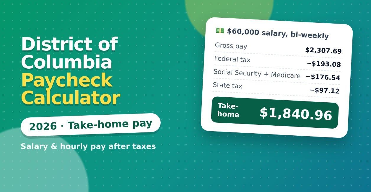 district of columbia paycheck calculator