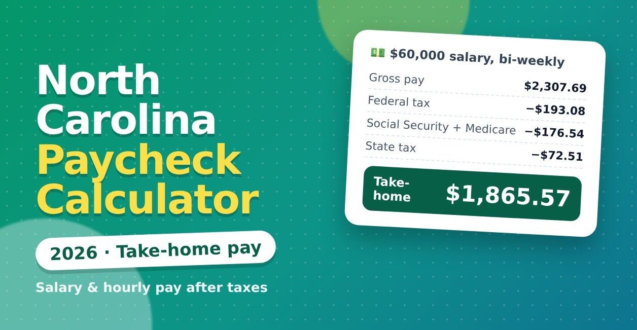 north carolina paycheck calculator