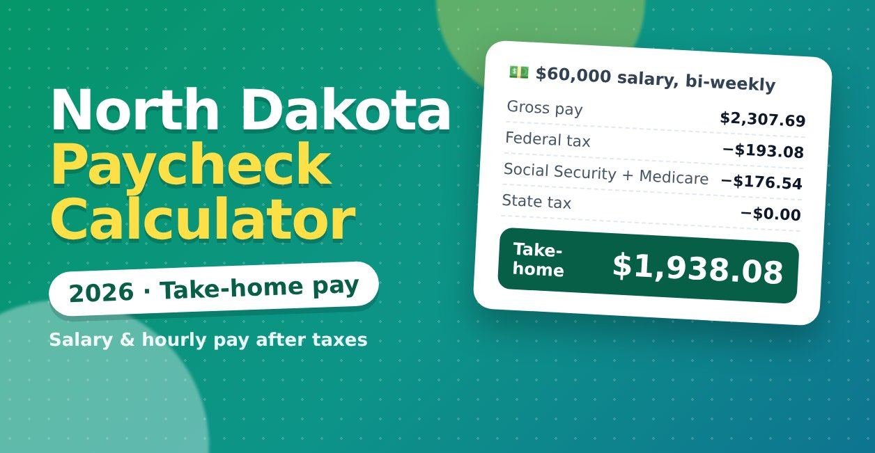 north dakota paycheck calculator