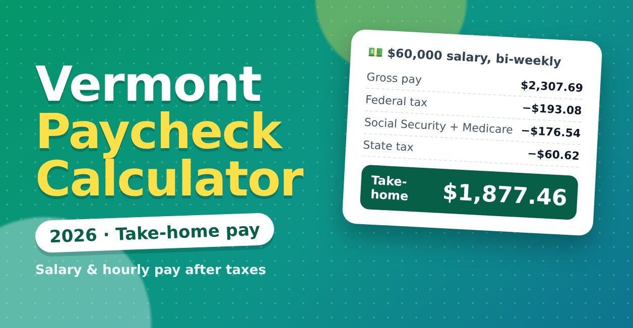 vermont paycheck calculator