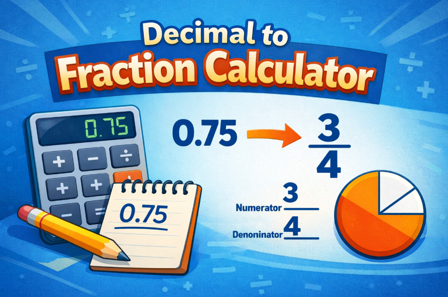 deciimal to fraction calculator