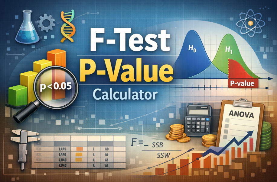 f test p valve calculator