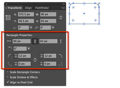 resize via transform