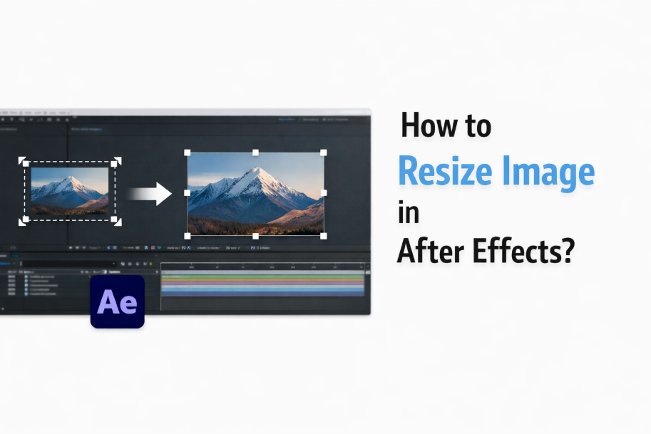 how to resize image in after effects