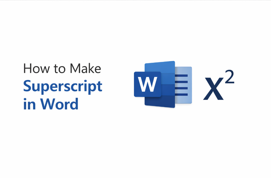 how to make superscript in word