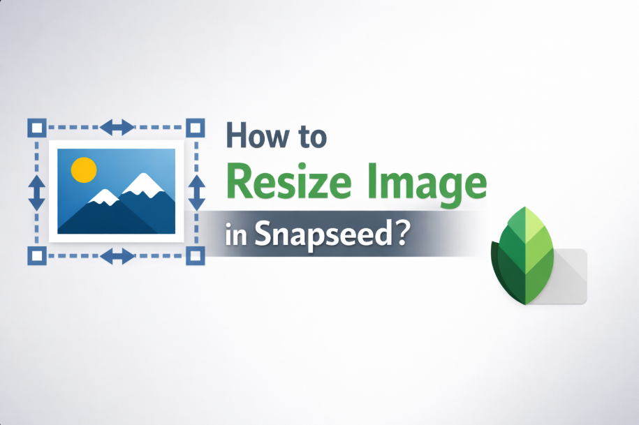how to resize image in snapseed