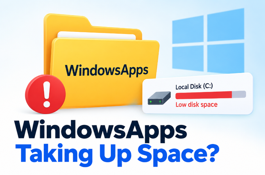 windows apps taking up space
